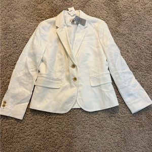J. Crew Size P6 White Jacket